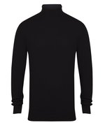 Henbury Feinstrick-Rollkragenpullover mit Rippenstruktur, Black XS, W727 – Bild 3