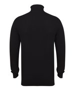 Henbury Feinstrick-Rollkragenpullover mit Rippenstruktur, Black XS, W727 – Bild 4