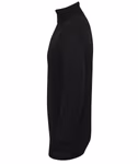 Henbury Fine Knit Roll Neck Jumper with Ribbed Structure, Black XS, W727 – image 5