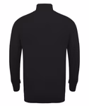 Henbury Knitted Jumper with Half Zip, Navy M, W729 – image 4