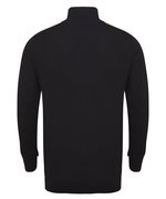 Henbury Strickpullover mit halbem Reißverschluss, Black XS, W729 – Bild 4