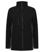 Henbury Unisex Softshell Jacket Black/Charcoal XXS (W835), W835 – Bild 3