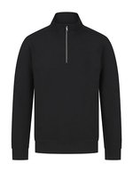 Henbury Nachhaltiger 1/4 Zip Pullover in – Black