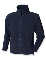 Henbury Fleecejacke aus Antipilling-Microfleece, Black S, W850 – Navy