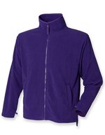 Henbury Fleecejacke aus Antipilling-Microfleece, Black S, W850 – Purple