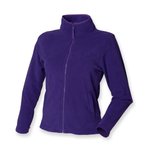 Henbury Microfleece-Jacke mit Reißverschlusstaschen für Damen, Black S, W851 – Bild 3