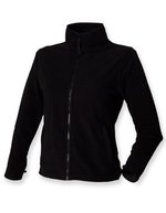 Henbury Microfleece-Jacke mit Reißverschlusstaschen für Damen, Black S, W851 – Bild 2