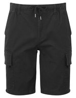 Men´s Drawstring Cargo Utility Shorts – Black