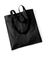 Westford Mill Baumwolltasche mit langen Tragegriffen – Black