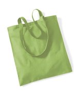 Westford Mill Baumwolltasche mit langen Tragegriffen, Natural 38 x 42 cm, WM101 – Kiwi