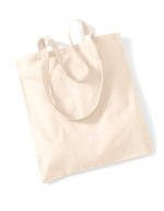 Westford Mill Baumwolltasche mit langen Tragegriffen – Natural