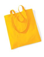Westford Mill Baumwolltasche mit langen Tragegriffen, Natural 38 x 42 cm, WM101 – Sunflower