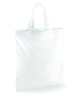 Westford Mill Baumwolltasche 38x42 cm, 10 Liter – White