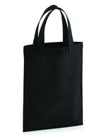Westford Mill Baumwolltasche 19x25 cm, 2,5 L – Black
