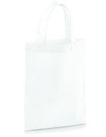 Westford Mill Baumwolltasche 19x25 cm, 2,5 L – White