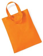 Westford Mill Baumwolltasche Mini 26x32,5 cm, Natural 26 x 32.5 cm, WM104 – Orange