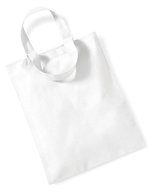 Westford Mill Baumwolltasche Mini 26x32,5 cm, Natural 26 x 32.5 cm, WM104 – Blanc