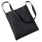 Westford Mill Baumwoll-Schultertasche 8 Liter, 140 g/m², Black 34 x 40 cm, WM107 – image 4