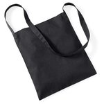 Westford Mill Baumwoll-Schultertasche 8 Liter, 140 g/m², Black 34 x 40 cm, WM107 – Bild 4