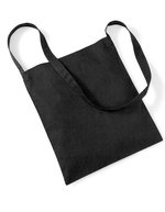 Westford Mill Baumwoll-Schultertasche 8 Liter, 140 g/m² – Black
