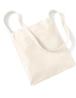 Westford Mill Baumwoll-Schultertasche 8 Liter, 140 g/m² – Natural