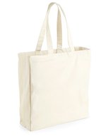 Westford Mill Baumwoll-Canvas Shopper mit Schultergurt – Natural