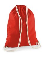 Westford Mill Baumwoll-Gymsac mit Kordelzug 12L – Bright Red