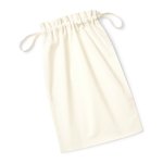 Westford Mill Sac en coton bio mit Kordelzug 8L, Natural XS (10 x 15 cm), WM118 – Bild 5