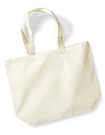 Westford Mill Baumwoll-Maxitasche 18 Liter, 140 g/m² – Natural
