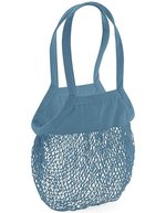 Westford Mill Bio-Baumwoll-Einkaufsnetz mit 10 Litern – Airforce Blue
