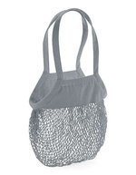 Westford Mill Bio-Baumwoll-Einkaufsnetz mit 10 Litern, Natural 38 x 41 cm, WM150 – Pure Grey