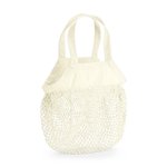 Westford Mill Bio-Baumwoll Mini Mesh Einkaufstasche, Airforce Blue 34 x 34 cm, WM151 – Bild 1