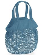 Westford Mill Bio-Baumwoll Mini Mesh Einkaufstasche – Airforce Blue