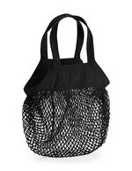 Westford Mill Bio-Baumwoll Mini Mesh Einkaufstasche – Black