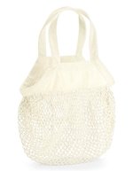 Westford Mill Bio-Baumwoll Mini Mesh Einkaufstasche – Natural