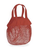 Westford Mill Bio-Baumwoll Mini Mesh Einkaufstasche – Orange Rust
