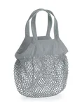Westford Mill Bio-Baumwoll Mini Mesh Einkaufstasche, Amber 34 x 34 cm, WM151 – Pure Grey