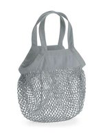Westford Mill Bio-Baumwoll Mini Mesh Einkaufstasche, Airforce Blue 34 x 34 cm, WM151 – Puro Grigio