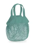 Westford Mill Bio-Baumwoll Mini Mesh Einkaufstasche, Amber 34 x 34 cm, WM151 – Sage Green