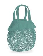 Westford Mill Bio-Baumwoll Mini Mesh Einkaufstasche, Airforce Blue 34 x 34 cm, WM151 – Verde salvia