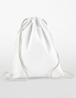 Westford Mill Bio-Baumwoll Gymsac von Westford Mill, Natural 37 x 46 cm, WM160 – Bianco