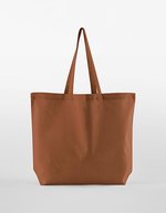 Westford Mill Bio-Baumwolle Maxi Tasche für Leben, Natural 35 x 39 x 13.5 cm, WM165 – Terracotta