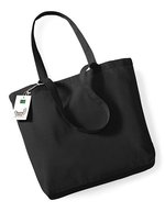 Westford Mill Bio-Baumwoll Shopper 32x35 cm – Black