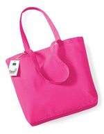Westford Mill Bio-Baumwoll Shopper 32x35 cm – Fuchsia