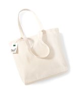 Westford Mill Bio-Baumwoll Shopper 32x35 cm – Natural
