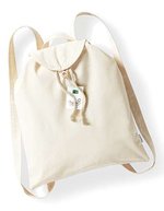 Westford Mill Bio-Baumwoll Rucksack mit Kordelzug – Natural