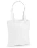 Westford Mill Baumwolltasche 38x42 cm, 10 Liter, Natural 38 x 42 cm, WM201 – White