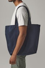 Westford Mill Baumwoll-Maxi-Tasche 18 Liter, schwarz, Natural 35 x 39 x 13.5 cm, WM225 – Bild 1