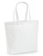 Westford Mill Baumwoll-Maxi-Tasche 18 Liter, schwarz – White