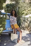 Organic Cotton Wave Print Maxi Bag – immagine 3